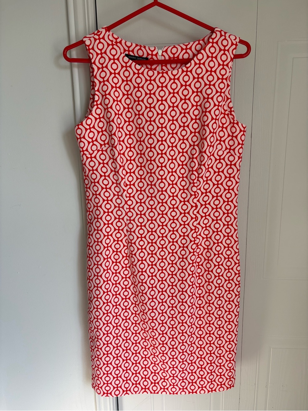 Mario Serrani Geometric Midi Dress